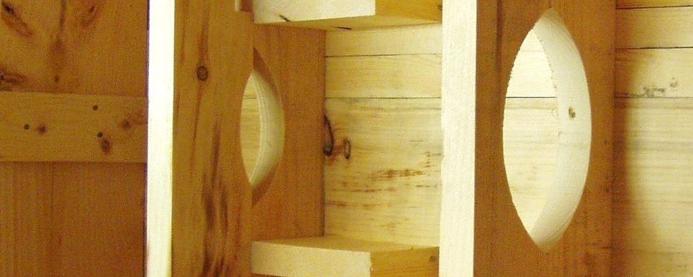 Wooden Box with Saddles